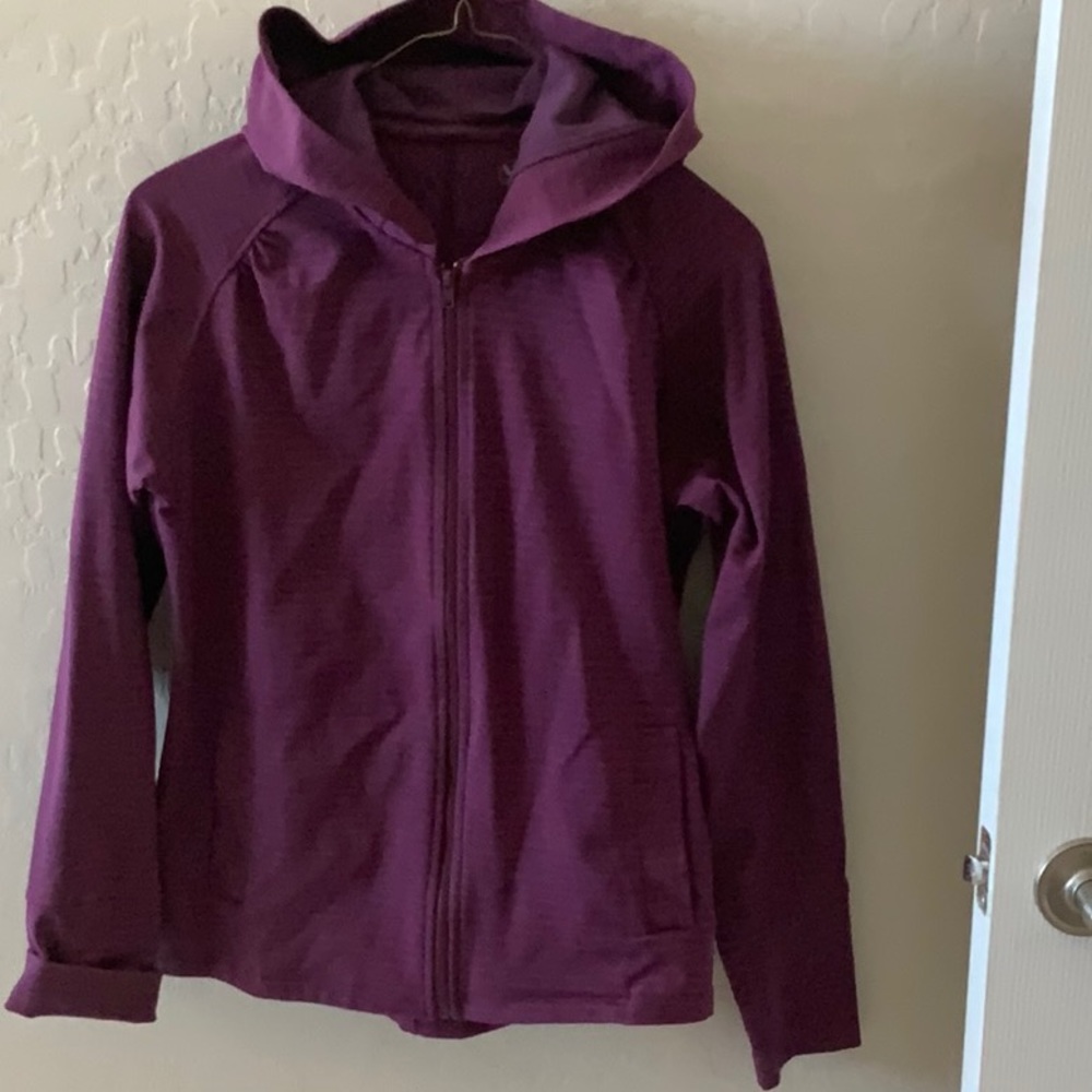 Purple and Red stripe hoodie!